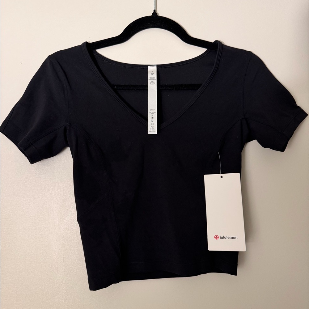 lululemon athletica Black Crop Top